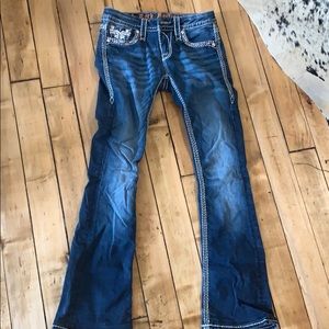 Rock revival mid rise boot cut jeans